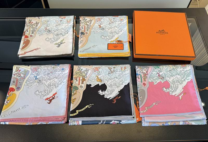 Hermes silk scarf hm03